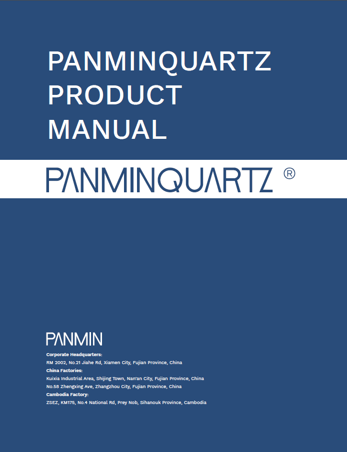 Portada de la Información Técnica del producto de Panminquartz 2021